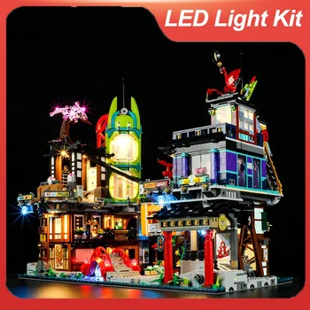  Комплект светодиодных светильников для 71799 Набор строительных блоков для городских рынков Игрушки для детей