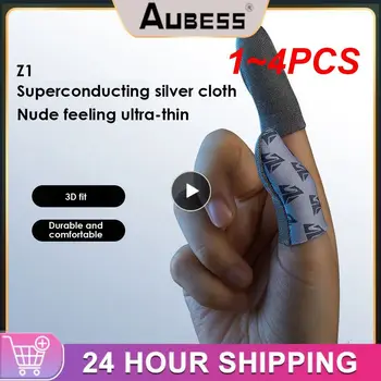  1 ~ 4 шт. Модернизированные игровые перчатки для пальцев с коробкой дышащие кончики пальцев для мобильных игр PUBG Ультратонкие игры с рукавом для пальцев