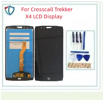 1 шт./лот Оригинал для Crosscall Trekker X4 ЖК-дисплей Экран и сенсорный экран в сборе Запасная часть черного цвета с лентой