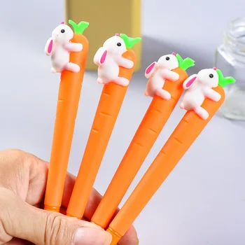 1 шт. производители оптом Корея канцелярские товары креативная морковная кролик гелевая ручка для девочек офис обучение подпись ручка