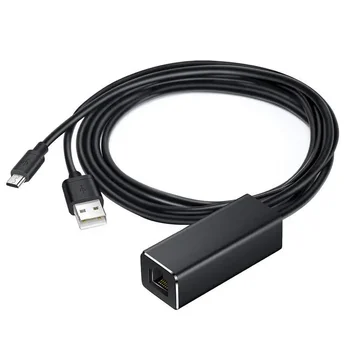 10/100 Мбит/с USB Ethernet адаптер для Chromecast Micro USB2.0 на RJ45 для сетевой USB-карты Fire TV/Google Chromecast TV Stick