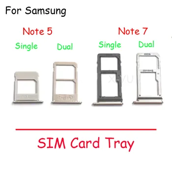 10 шт. Для Samsung Galaxy Note 5 7 SIM Слот Лоток Держатель SIM-карты Считыватель SIM-карт Положение замены