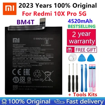 100% оригинальный новый высококачественный аккумулятор для телефона Xiao Mi BM4T для Redmi 10X Pro 5G 4520 мАч батареи Bateria