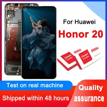  100% протестирован 6,26-дюймовый дисплей замена для Huawei Honor 20 YAL-L21 YAL-AL00 YAL-TL00 ЖК-дисплей с сенсорным экраном в сборе