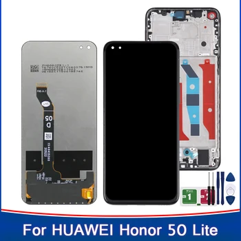 100% тест Дисплей AAA+ для Huawei Honor 50 Lite ЖК-дисплей с сенсорным экраном в сборе NTN-L22 NTN-LX1 NTN-LX3 ЖК-экран с рамкой