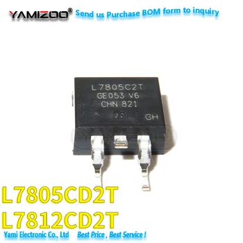 10PCS 7805 SMD Трехконцевой регулятор L7805 TO-263 (D2PAK) Оригинальный новый L7812CD2T L7812 L7805CD2T