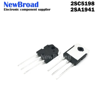 10шт 5 пар 2SC5198 2SA1941 TO3P (5шт A1941 + 5шт C5198) TO-3P Транзистор оригинальный аутентичный
