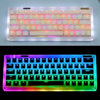 129 клавиш / набор колпачков клавиш OEM PBT Double Shot Keycap для Mx Механическая раскладка клавиатуры RGB с подсветкой Прочная прямая поставка