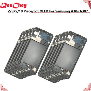 2 / 3 / 5 / 10 шт./лот OLED для Samsung Galaxy A30S A307 A307F SM- A307F / DS ЖК-дисплей Монитор Сенсорный экран в сборе Нет/ с рамкой