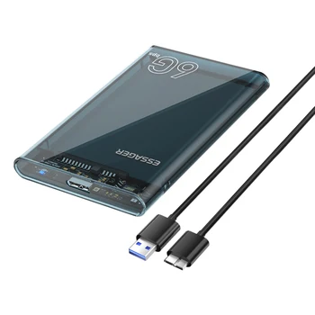 2,5 дюйма SATA Box Mobile Жесткие диски Чехлы для внешних жестких дисков USB 3.0 без инструментов Скорость 6 Гбит/с для HDD/SSD SATA I/II/III