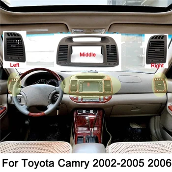 2 DIN Автомобильная Радио Рамка Панель Для Toyota-Camry 2002-2006 Авто Кондиционер Вентиляционный Выход Вентиляционная Панель Решетка Крышка Решетки