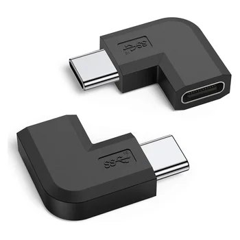 2 шт. Прямоугольный USB-адаптер C, удлинительный разъем USB Type C «папа-мама» для ПК, ноутбука, Quest Link