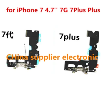20 шт. Зарядный гибкий кабель для iPhone 7 Plus 7P 7G 7Plus USB Док-разъем Зарядное устройство Порт Запасные части