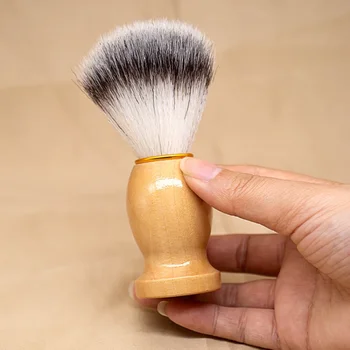 2022 Мужская щетка для бритья Парикмахерская Мужской прибор для чистки бороды для лица Инструмент для бритья Бритвенная щетка с деревянной ручкой