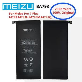 2022 Оригинальный сменный аккумулятор Meizu 3510 мАч BA793 для Meizu Pro 7 Plus M793Q M793M M793H Батарея для сотового мобильного телефона