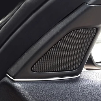 2pcs Автомобильный динамик Крышка зазора Декоративная щель Полоса для BMW 5 серии F10 Автомобильные расходные материалы для модификации интерьера автомобиля