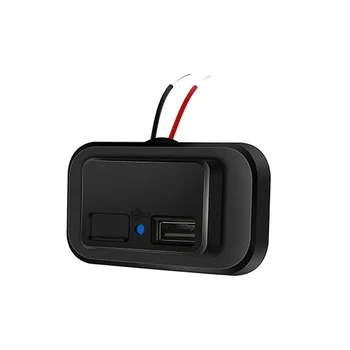 3.1A Автомобильное двойное USB-зарядное устройство Интеллектуальное зарядное устройство для телефона RV Лодка Модифицированный двухпортовый USB-чатгер Аксессуары с пылезащитным чехлом