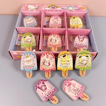 30 шт. Sanrio Новый ластик для мороженого Ученики начальной школы могут использовать творческие мультяшные милые детские канцелярские принадлежности