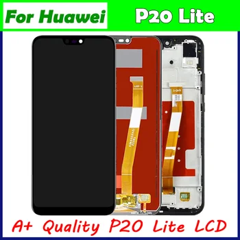 5,84 '' ЖК-дисплей для Huawei P20 Lite ЖК-дисплей для Huawei p20 Lite Дисплей ЖК-экран Сенсорный дигитайзер в сборе + рамка