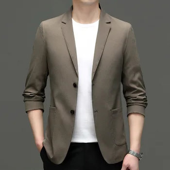 5894 -Мужская мода повседневный маленький костюм мужской корейская версия тонкого костюма 104 куртка однотонная куртка