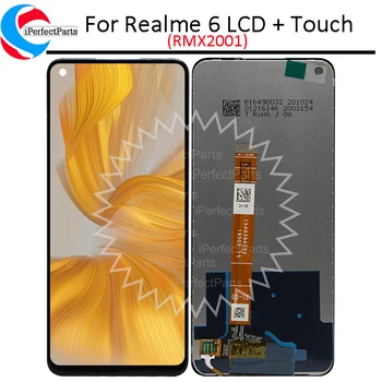 6.5 '' для OPPO Realme 6 LCD RMX2001 дисплей с рамкой сенсорная панель Экран Дигитайзер для realme 6 LCD