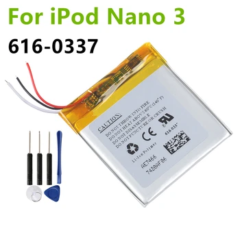 616-0337 Оригинальная сменная батарея для Apple iPod Nano 3 3G 3rd 3Gen Generation 3TH MP3 A1236 Nano3 Батарея + бесплатные инструменты