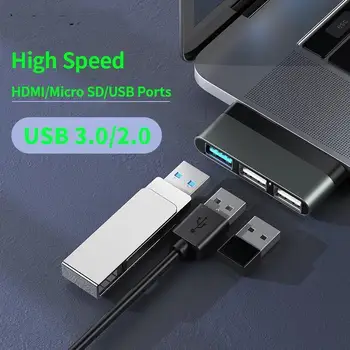 7SKL Кабель Type-C Мини-концентратор USB 3.0 2.0 Концентратор Multi USB Разветвитель Адаптер для iPad Pro / ноутбук / телефон / ПК USB-концентратор Расширитель Высокая скорость