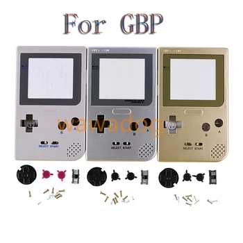 9sets корпус корпуса с кнопками Замена комплекта для полной крышки корпуса GBP для игровой консоли Gameboy Pocket