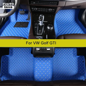 CUWEUSANG Изготовленные на заказ автомобильные коврики для VW Golf GTI Auto Ковры Аксессуар для ног Coche