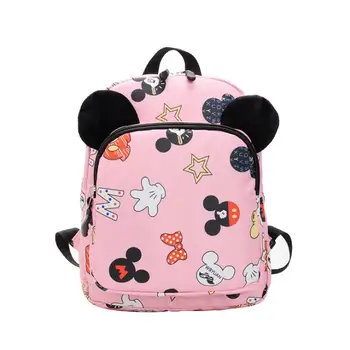 Disney Детская сумка Мультфильм Микки Маус Детские сумки Детский сад Детский рюкзак для мальчиков и девочек Детские школьные сумки 3-6 лет