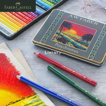 Faber-Castell Polychromos 111th Anniversary Limited Edition Деревянные цветные карандаши - 12,24,36, цвета, толстые грифели 3,8 мм