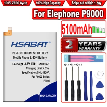 HSABAT 100% новый аккумулятор емкостью 5100 мАч для Elephone P9000 / Elephone P9000 Lite