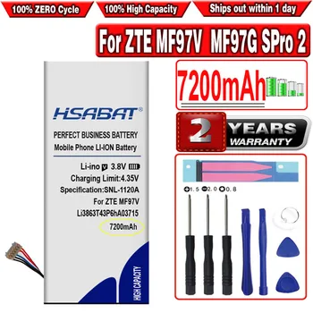 HSABAT 7200 мАч Li3863T43P6hA03715 Аккумулятор для ZTE MF97V MF97B SRQ-MF97V MF97G AT&T/Verizon S Pro 2/SPro2