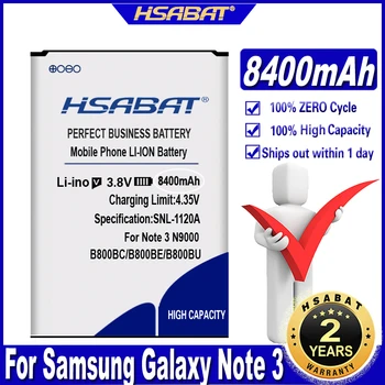 HSABAT 8400mAh B800BC Аккумулятор для Samsung Galaxy Note 3 III note3 N9000 N9005 N900A N900 N9002 N9008 N9009 N9006 N9008S N900T/P