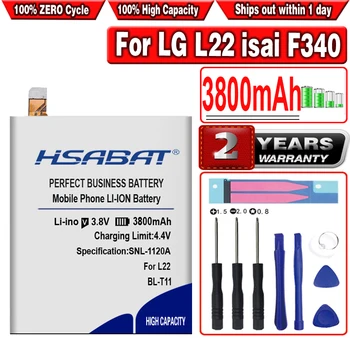 HSABAT BL-T11 3800mAh Аккумулятор для LG L22 isai F340 EAC62218301