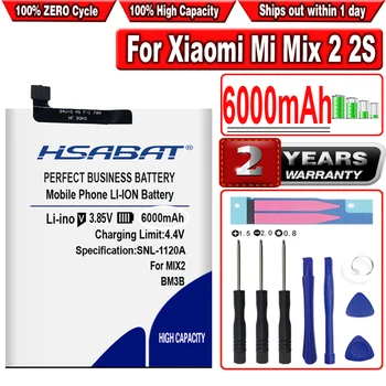 HSABAT BM3B 6000mAh Аккумулятор для Xiaomi Mi Mix 2 2S II 5.99