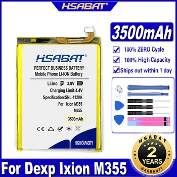 HSABAT Ixion M355 3500 мАч Аккумулятор для аккумуляторов мобильного телефона Dexp Ixion M355
