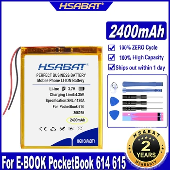 HSABAT Верхний аккумулятор емкостью 2400 мАч для E-BOOK PocketBook 614 615 616 624 626 Digma E628 R657 R659 Аккумуляторы
