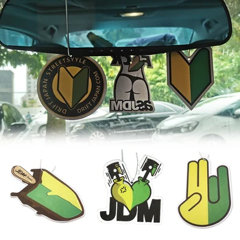 JDM Racing Модифицированная культура Авто Освежитель воздуха Висячий Зеркало заднего вида Аромат JDM AS JDM Ручной Парфюм Твердый Бумажный Кулон
