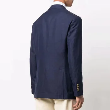 L-китайский стиль пиджак с подкладкой через плечо мужской senior sense дизайн ниши с металлической пряжкой повседневный костюм