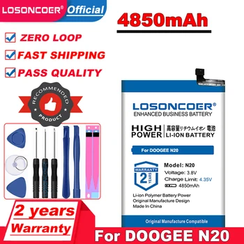 LOSONCOER Топ Бренд 100% новый для DOOGEE N20 4850 мАч Аккумулятор для DOOGEE N20 Pro, N20 Аккумуляторы для смартфонов BAT1919084350