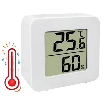Mini LCD Цифровой термометр Гигрометр Внутренний измеритель комнатной температуры и влажности Датчик Измеритель Домашний термометр