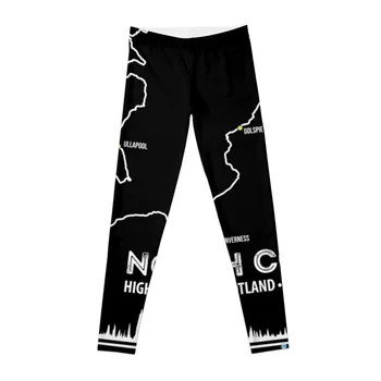 NC500 Северное побережье 500 Шотландия NC 500 Дорожные леггинсы спортивные брюки с высокой талией Женские леггинсы