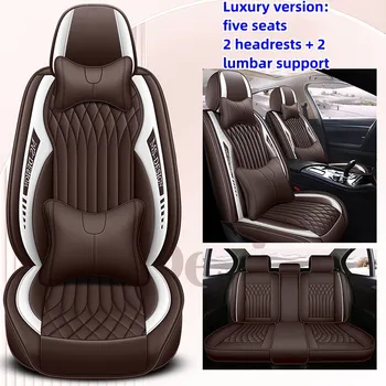  NEW Luxury For Honda Accord 2018 - 2022 Изготовленные на заказ чехлы для автомобильных сидений из искусственной кожи Полный набор аксессуаров для защиты салона