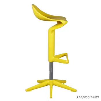 Nordic барный стул подъемник домашний оранжевый высокий табурет легкий роскошный телескопический барный стул индивидуальность простой стул на стойке регистрации ложка бар
