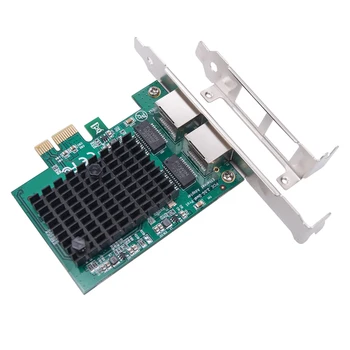 PCI-E X1 Gigabit Ethernet Порт RJ45 2 порта Адаптер LAN Преобразователь RTL8125 чип Сетевой контроллер 10/100/1000 Мбит/с/2,5 Гбит/с
