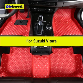 QIEKERETI Пользовательские автомобильные коврики для Suzuki Vitara 2015-2023 Автоковры Foot Coche Аксессуар