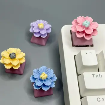 R4 ESC Клавиши Колпачок лотоса цветок для механической клавиатуры Колпачк для клавиш девушки розовые колпачки MX