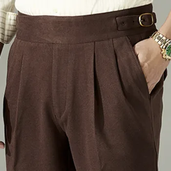 Ropa Hombre Casual Club Серые короткие брюки Мужской костюм Короткие мужские короткие мужские панталоны Homme Summer Тонкие шорты с высокой талией Британские