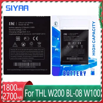 SIYAA W200 BL-08 W100 Аккумулятор для мобильного телефона THL W200 W200S W200C 2015A W100 W100S BL08 BL 08 Высококачественная сменная батарея